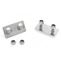 Stainless back plate with screws 100 pc